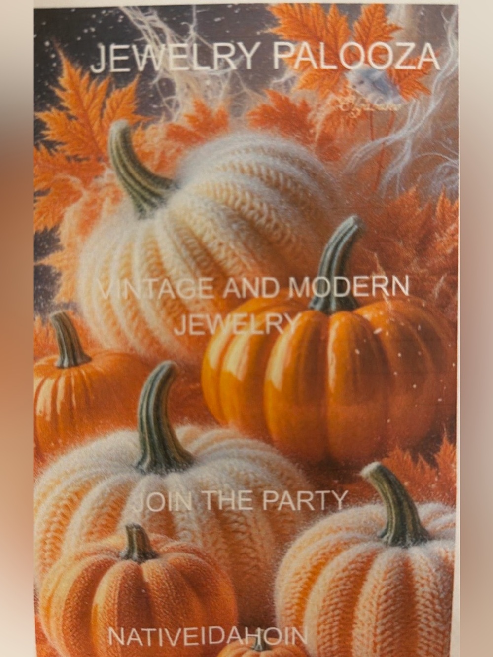 Autumn jewelry flyer
